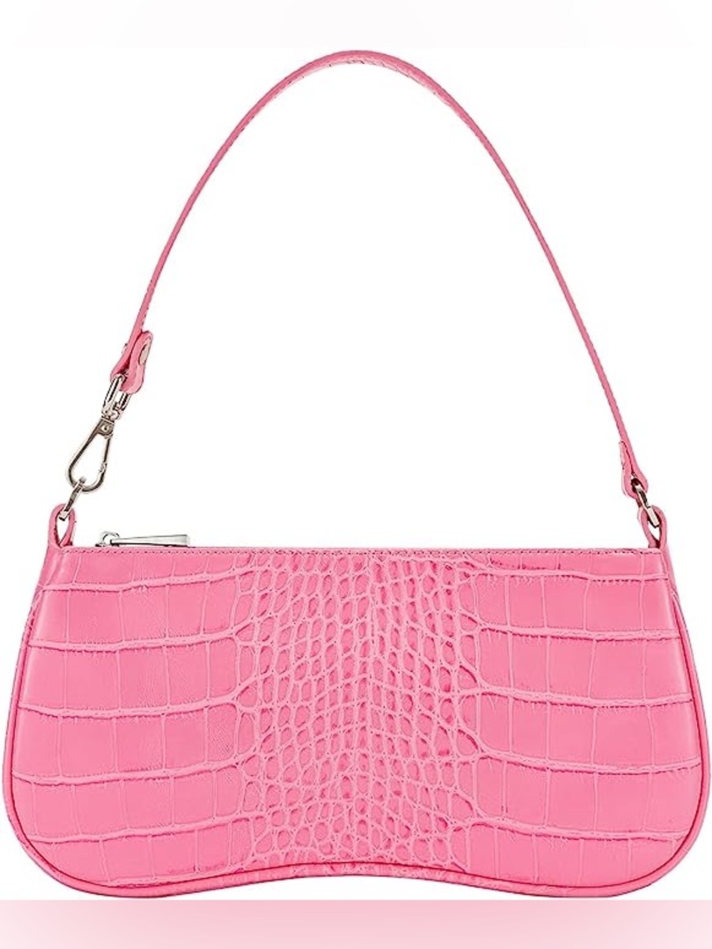 JW PEI Eva Croc Pink Shoulder Bag